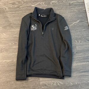San Diego Gulls Under Armour Golf Cold Gear Dark Gray/Black Quarter-Zip Pullover